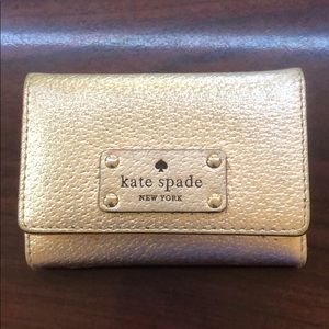 Kate spade gold wallet